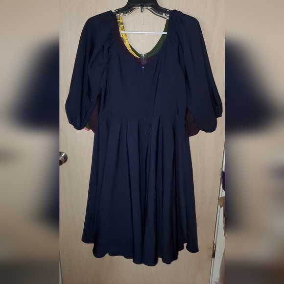 Vixen by Micheline Pitt - Vacation Dress In Navy Blue, Size 2XL NWT - Picture 3 of 5